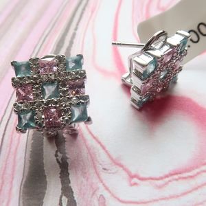 Sterling silver cubic zirconia earrings